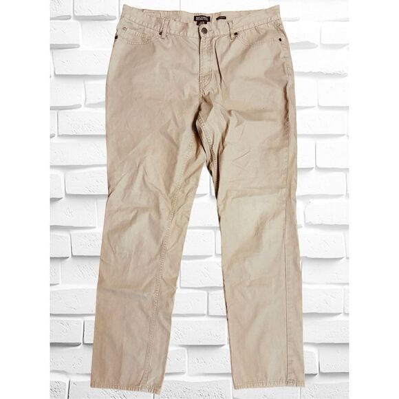 Michael By Michael Kors Men’s Size 36/32 Tailored Fit Khaki Pants • Relaxed - Picture 1 of 14